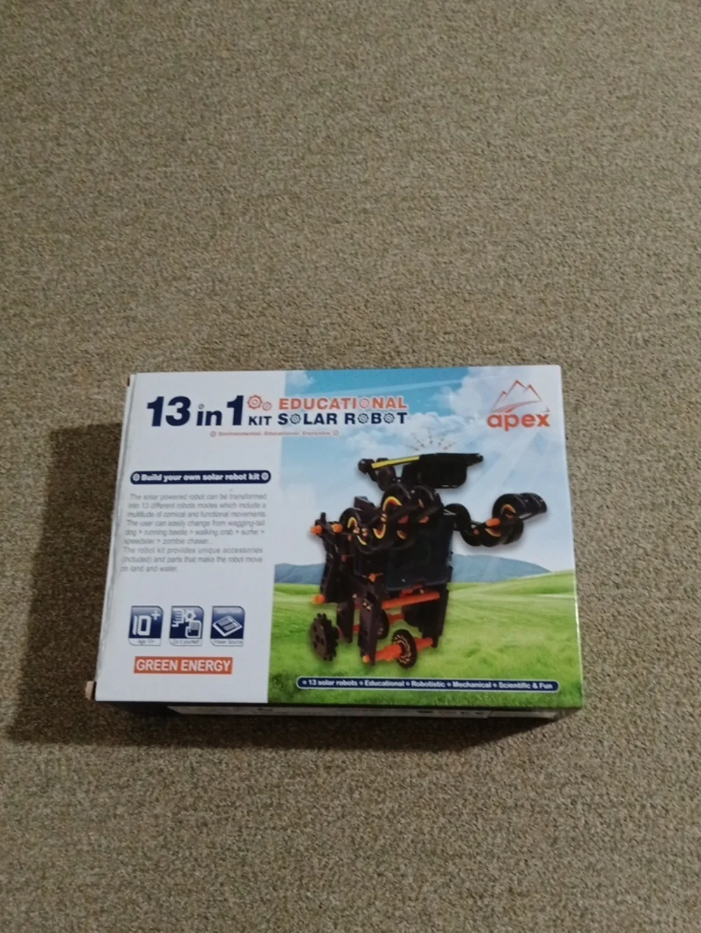 Apex 13 In 1 Kit Educational Solar Robot (new, open box)